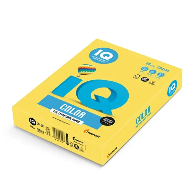 Farebný papier INTENSIVE A4-160g - CY39 kanárikovo žltá