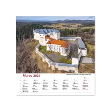 Nástenný kalendár Hrady a zámky Slovenska 2026