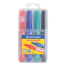Popisovač CENTROPEN 8550, FLIPCHART sada 4 farby