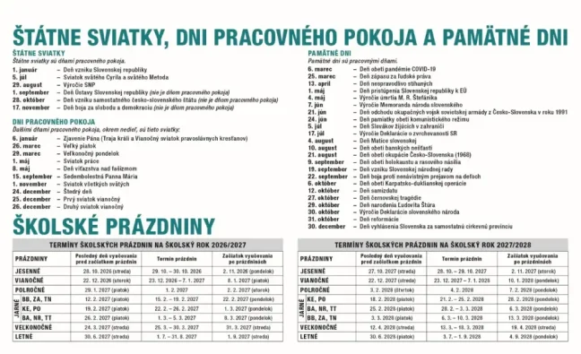 Stolový kalendár Pracovný riadkový 2027