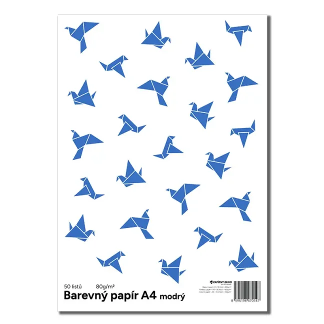 Farebný papier Color A4-80g - modrá