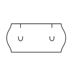 Etikety cenovkové UNI 26x12 biele