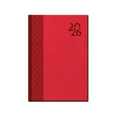 Denný diár A5 VENETIA červený 2026