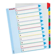 Rozraďovač A4, MYLAR MAXI,1-12