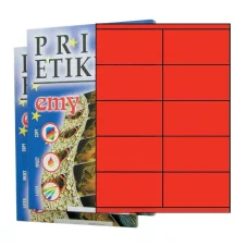 Etikety PRINT 105 x 57 červené