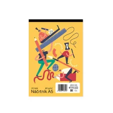 Náčrtník A5, 20 listov