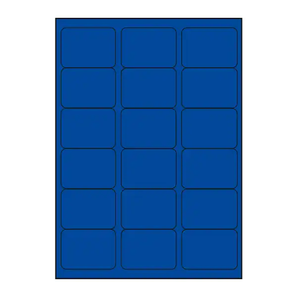 ETIKETY PRINT  68  x 47  /100 modré