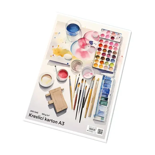 Kresliaci kartón A3, 180g, 200 ks