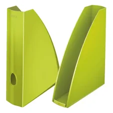 Stojan na časopisy Leitz WOW, metalická zelená