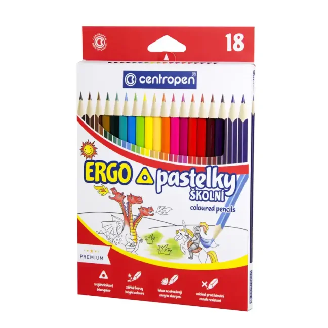 Pastelky Centropen 9521/18 - trojhranné