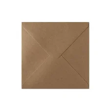 Obálky 160x160mm O Kraft 120g BK/10ks prírodná