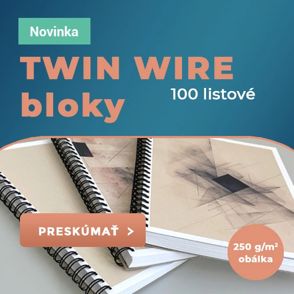 100 listové bloky s dvojitou špirálou