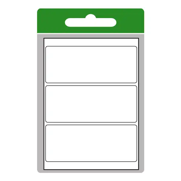 ETIKETY v sáčku 87 x 35 mm  10arch/BK