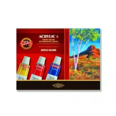 Akrylové farby KOH-I-NOOR, 6 x 16 ml