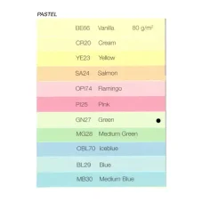 Farebný papier PASTEL A4-80g - GN27 zelená