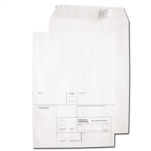 Obálky C4 DVR, opakované doručenie STRIP / 50 fólia