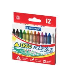 Voskové pastelky CENTROPEN 9531/12, 10 mm