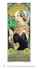 Nástenný kalendár Alfons Mucha 2027