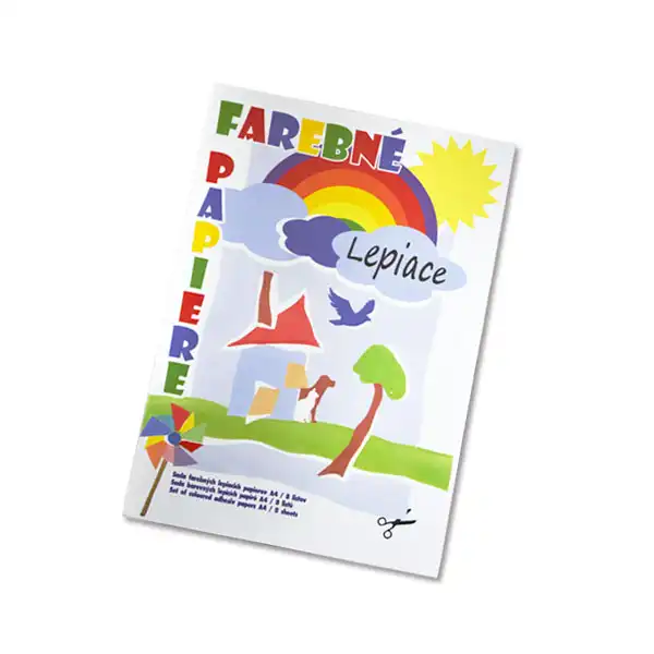 Zložka farebného papiera A4 / 8, samolepiaci