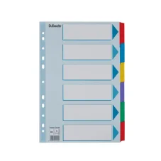 Rozraďovač A4 MYLAR kartónový 6-dielny- akcia - do vypredania zásob