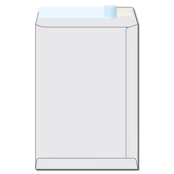 Obálky C4 tašky recykel, samolepiace, krycia páska / 250