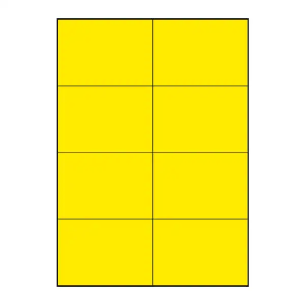 ETIKETY PRINT 105  x 74  /100 žlté