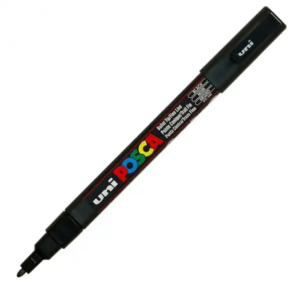 Popisovač UNI POSCA PC-3M čierny - dopredaj