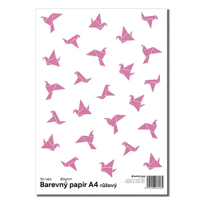 Farebný papier Color A4-80g - ružová