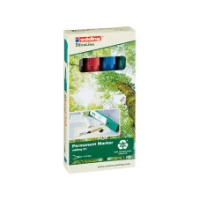 Permanentný popisovač EDDING 21 /4 EcoLine sada 4 ks