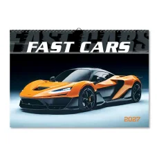 Nástenný kalendár Fast cars 2027